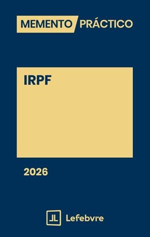 MEMENTO PRÁCTICO IRPF(EDICIÓN 2026) | 9791387925123 | Llibreria Geli - Llibreria Online de Girona - Comprar llibres en català i castellà