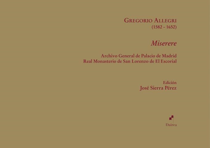 MISERERE | 9791399060225 | ALLEGRI,GRAGORIO | Llibreria Geli - Llibreria Online de Girona - Comprar llibres en català i castellà