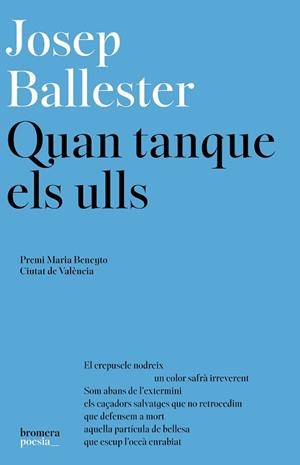 QUAN TANQUE ELS ULLS | 9788413589282 | BALLESTER ROCA, JOSEP | Libreria Geli - Librería Online de Girona - Comprar libros en catalán y castellano