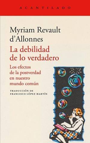 LA DEBILIDAD DE LO VERDADERO | 9791387964252 | REVAULT D'ALLONNES, MYRIAM | Llibreria Geli - Llibreria Online de Girona - Comprar llibres en català i castellà