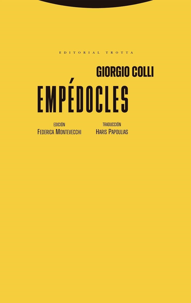 EMPÉDOCLES | 9788413643519 | COLLI, GIORGIO | Llibreria Geli - Llibreria Online de Girona - Comprar llibres en català i castellà