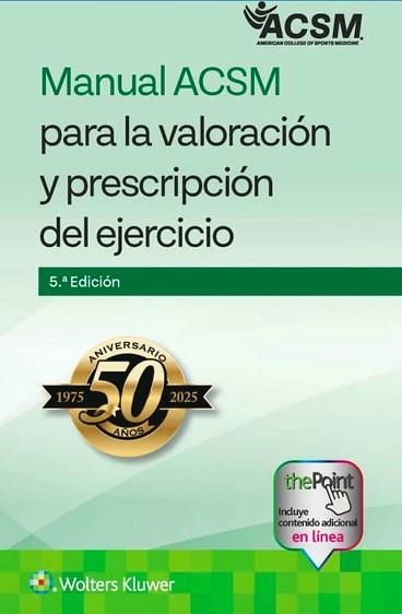 MANUAL ACSM PARA LA VALORACIÓN Y PRESCRIPCIÓN DEL EJERCICIO(5ª EDICIÓN 2026) | 9788410871229 | OZEMEK, C./ACSM (AMERICAN COLLEGE OF SPORTS MEDICINE) | Llibreria Geli - Llibreria Online de Girona - Comprar llibres en català i castellà