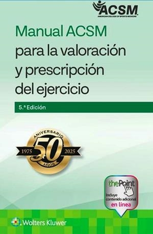 MANUAL ACSM PARA LA VALORACIÓN Y PRESCRIPCIÓN DEL EJERCICIO(5ª EDICIÓN 2026) | 9788410871229 | OZEMEK, C./ACSM (AMERICAN COLLEGE OF SPORTS MEDICINE) | Llibreria Geli - Llibreria Online de Girona - Comprar llibres en català i castellà