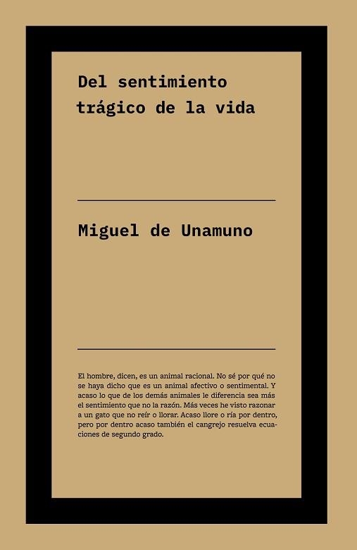 DEL SENTIMIENTO TRÁGICO DE LA VIDA | 9791388115202 | DE UNAMUNO, MIGUEL | Llibreria Geli - Llibreria Online de Girona - Comprar llibres en català i castellà