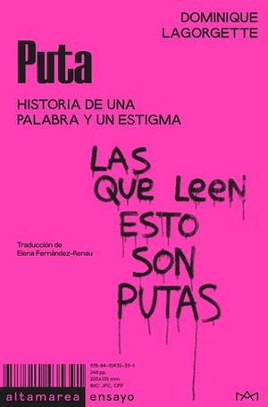 PUTA.HISTORIA DE UNA PALABRA Y UN ESTIGMA | 9788410435391 | LAGORGETTE, DOMINIQUE | Libreria Geli - Librería Online de Girona - Comprar libros en catalán y castellano