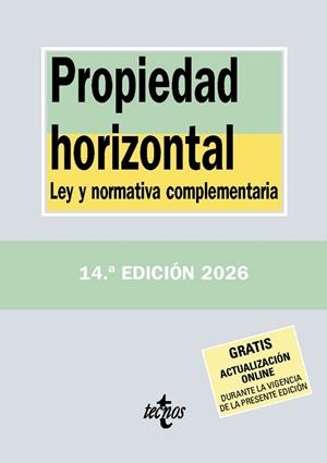 PROPIEDAD HORIZONTAL LEY Y NORMATIVA COMPLEMENTARIA(14ª EDICIÓN 2026) | 9788430994496 | Libreria Geli - Librería Online de Girona - Comprar libros en catalán y castellano