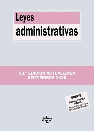 LEYES ADMINISTRATIVAS(10ª EDICIÓN 2026) | 9788430994519 | Libreria Geli - Librería Online de Girona - Comprar libros en catalán y castellano