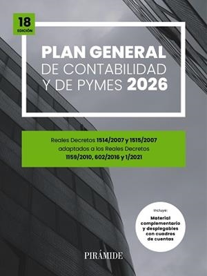 PLAN GENERAL DE CONTABILIDAD Y DE PYMES(18ª EDICIÓN 2026) | 9788436851601 | Llibreria Geli - Llibreria Online de Girona - Comprar llibres en català i castellà