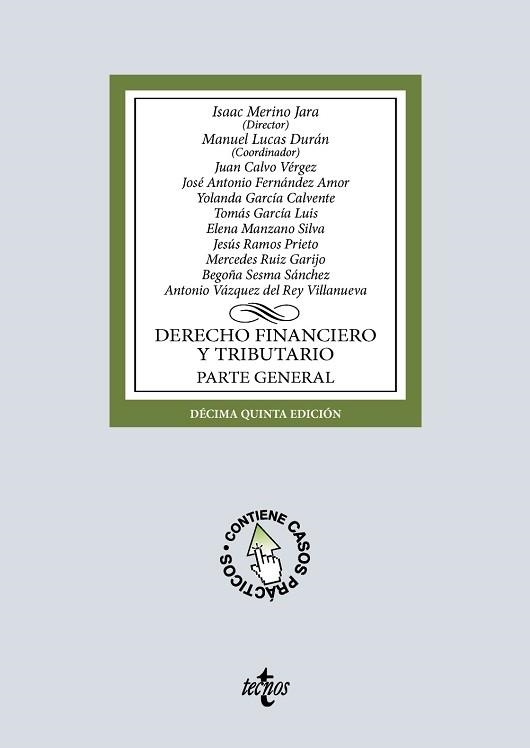 DERECHO FINANCIERO Y TRIBUTARIO(15ª EDICIÓN 2026) | 9788430994748 | MERINO  JARA, ISAAC/LUCAS DURÁN, MANUEL | Llibreria Geli - Llibreria Online de Girona - Comprar llibres en català i castellà