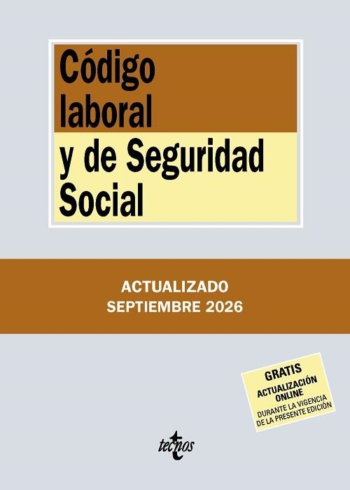 CÓDIGO LABORAL Y DE SEGURIDAD SOCIAL(3ª EDICIÓN 2026) | 9788430994540 | Llibreria Geli - Llibreria Online de Girona - Comprar llibres en català i castellà