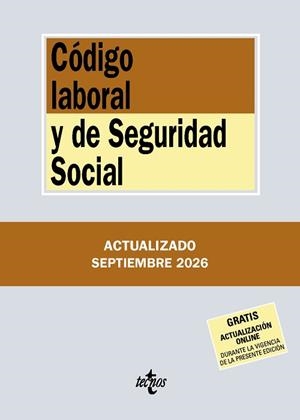 CÓDIGO LABORAL Y DE SEGURIDAD SOCIAL(3ª EDICIÓN 2026) | 9788430994540 | Llibreria Geli - Llibreria Online de Girona - Comprar llibres en català i castellà