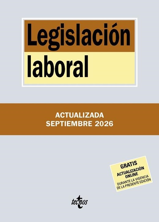 LEGISLACIÓN LABORAL(42ª EDICIÓN 2026) | 9788430994342 | Llibreria Geli - Llibreria Online de Girona - Comprar llibres en català i castellà