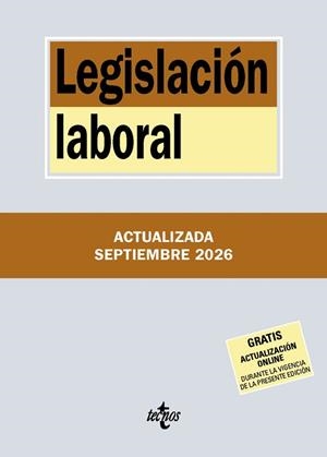 LEGISLACIÓN LABORAL(42ª EDICIÓN 2026) | 9788430994342 | Llibreria Geli - Llibreria Online de Girona - Comprar llibres en català i castellà