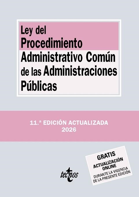 LEY DEL PROCEDIMIENTO ADMINISTRATIVO COMÚN DE LAS ADMINISTRACIONES PÚBLICAS(11ª EDICIÓN 2026) | 9788430994502 | Llibreria Geli - Llibreria Online de Girona - Comprar llibres en català i castellà