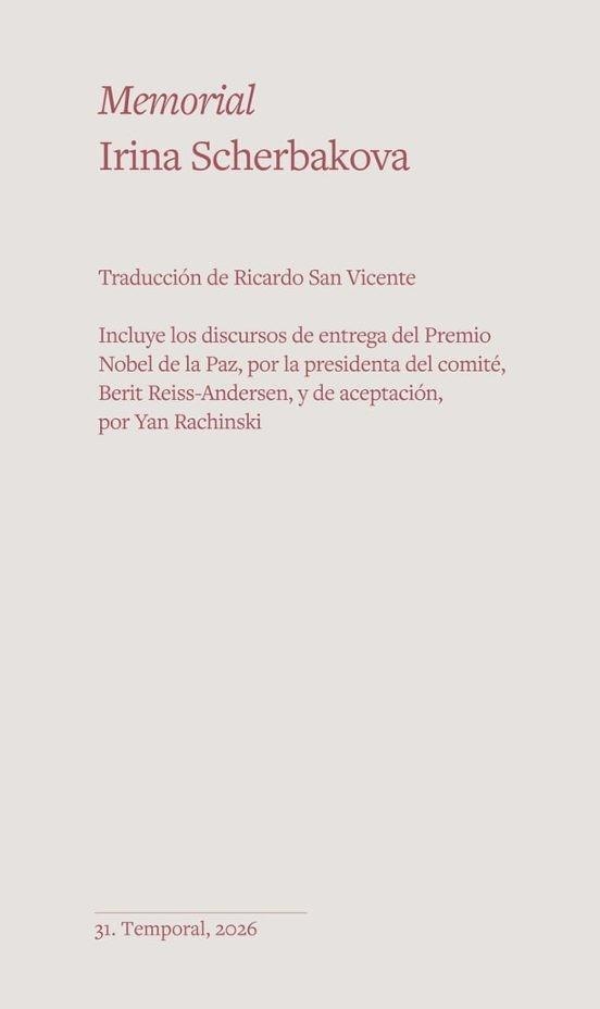 MEMORIAL | 9791399175929 | SCHERBAKOVA,IRINA | Llibreria Geli - Llibreria Online de Girona - Comprar llibres en català i castellà