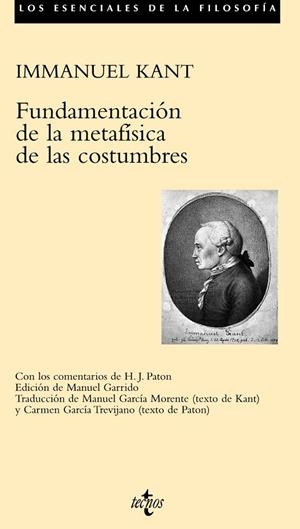 FUNDAMENTACION DE LA METAFISICA DE LAS COSTUMBRES | 9788430943296 | KANT,IMMANUEL | Libreria Geli - Librería Online de Girona - Comprar libros en catalán y castellano