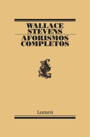 AFORISMOS COMPLETOS | 9788426428691 | STEVENS,WALLACE | Llibreria Geli - Llibreria Online de Girona - Comprar llibres en català i castellà