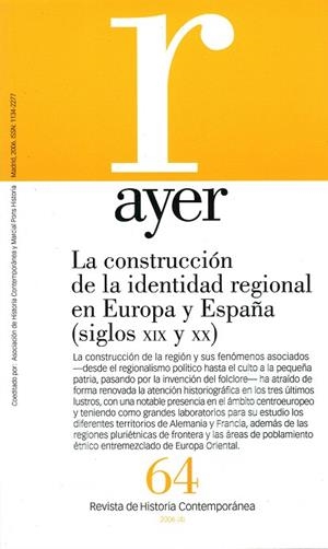 LA CONSTRUCCION DE LA IDENTIDAD REGIONAL EN EUROPA Y ESPAÑA | 9788496467439 | NUÑEZ SEIXAS, XOSE MANUEL | Llibreria Geli - Llibreria Online de Girona - Comprar llibres en català i castellà