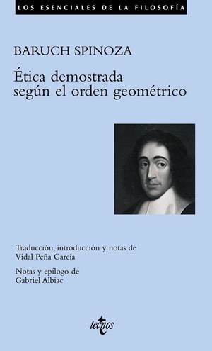 ETICA DEMOSTRADA SEGUN EL ORDEN GEOMETRICO | 9788430945429 | SPINOZA,BARUCH | Libreria Geli - Librería Online de Girona - Comprar libros en catalán y castellano